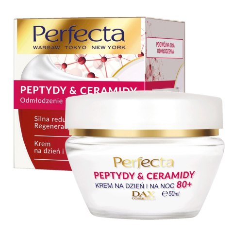 Perfecta Peptydy & Ceramidy 80+ krem na dzień i noc Silna redukcja zmarszczek i regeneracja 50 ml