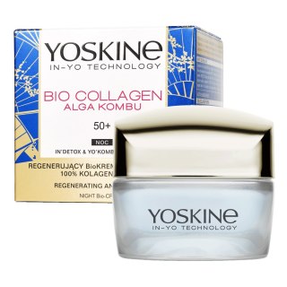 Yoskine Bio Collagen 50+ Bio-krem przeciwzmarszczkowy na noc regenerujący 50 ml