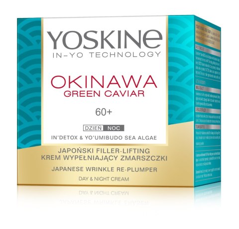 Yoskine Okinawa Green Caviar 60+ krem przeciwzmarszczkowy z kawiorem Wypełnienie i lifting 50 ml
