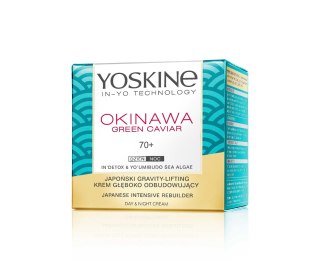 Yoskine Okinawa Green Caviar 70+ krem przeciwzmarszczkowy z kawiorem Odbudowa i wypełnienie 50 ml