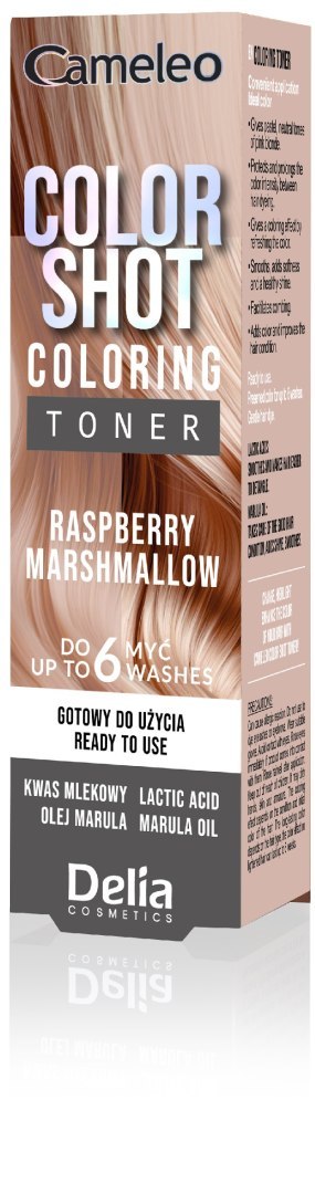 Delia Cameleo Color Shot toner do włosów Raspberry Marshmallow 75 ml