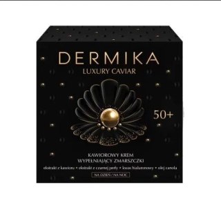 Dermika Luxury Caviar 50+ kawiorowy krem wypełniający zmarszczki na dzień i noc 50 ml