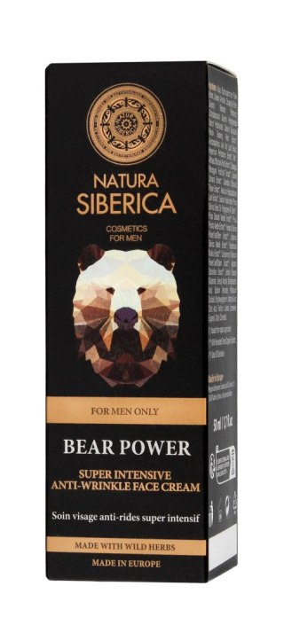 Natura Siberica Men krem do twarzy Bear Power przeciwzmarszczkowy 50 ml