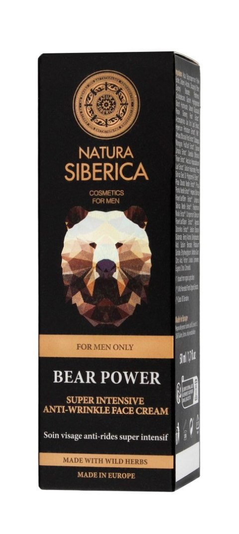 Natura Siberica Men krem do twarzy Bear Power przeciwzmarszczkowy 50 ml