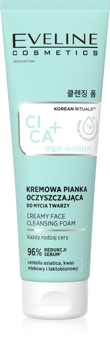 Eveline Korean Rituals Cica pianka do mycia twarzy 125 ml