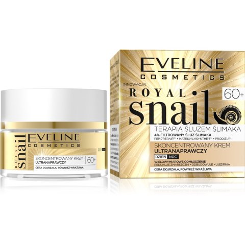 Eveline Royal Snail 60+ Skoncentrowany krem ultranaprawczy dzień/noc 50 ml