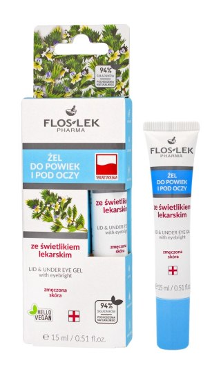 Floslek oczy żel do powiek i pod oczy ze świetlikiem lekarskim 15 ml
