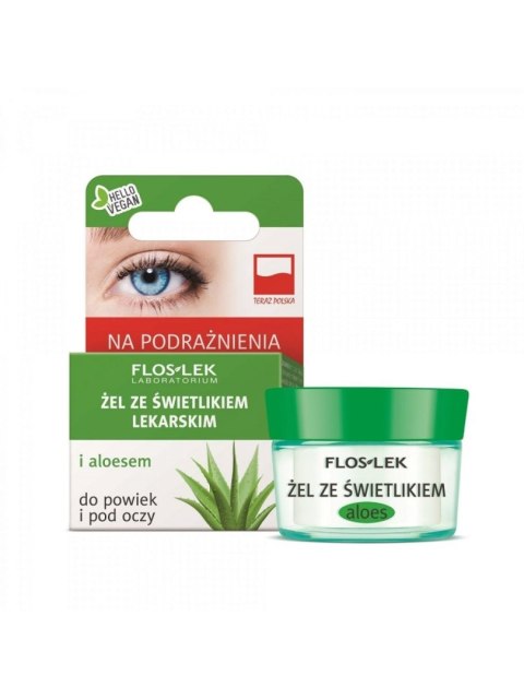 Floslek oczy żel ze świetlikiem lekarskim i aloesem do powiek i pod oczy 10 g