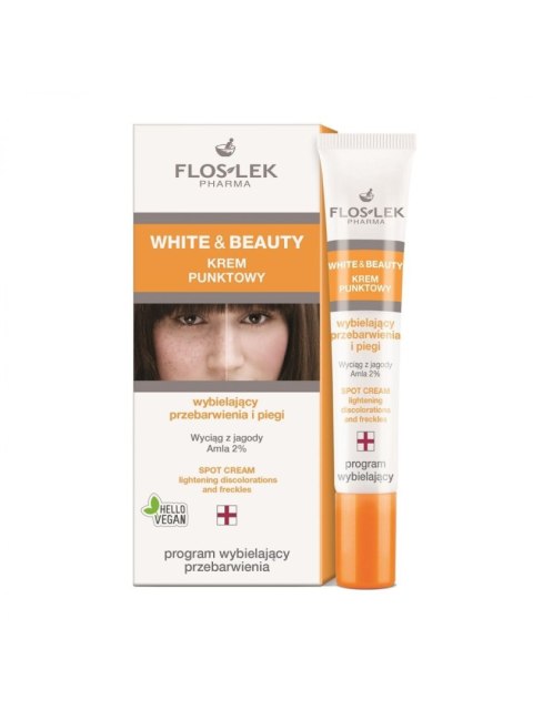 FLOS-LEK Floslek WHITE & BEAUTY® Krem punktowy wybielający przebarwienia i piegi 20 ml