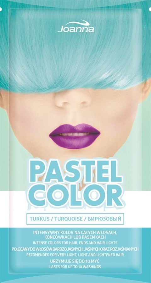 Joanna Pastel Color szamponetka koloryzująca w saszetce Turkus 35 g
