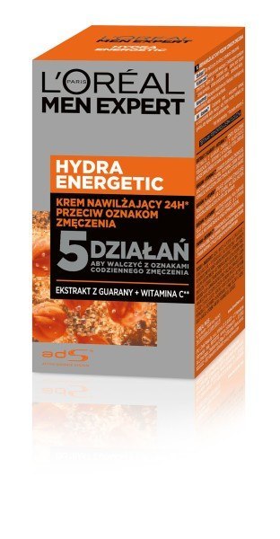 L'Oréal Paris Men Expert Hydra Energetic krem nawilżający przeciw oznakom zmęczenia 25+ 50 ml