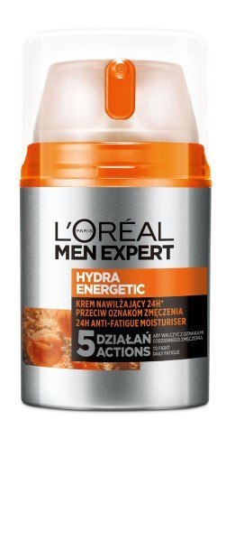 L'Oréal Paris Men Expert Hydra Energetic krem nawilżający przeciw oznakom zmęczenia 25+ 50 ml