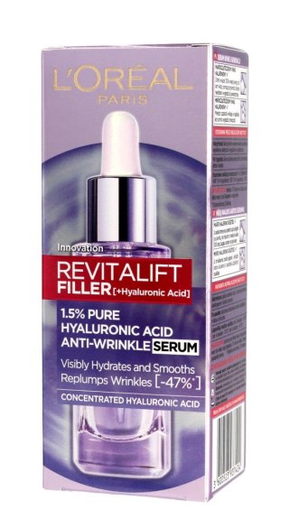 L'Oréal Paris Revitalift Filler serum przeciwzmarszczkowe 1,5% czystego kwasu hialuronowego 30 ml