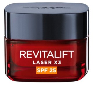 L'Oréal Paris Revitalift Laser x3 krem anti-aging SPF 25 na dzień o potrójnym działaniu 50 ml