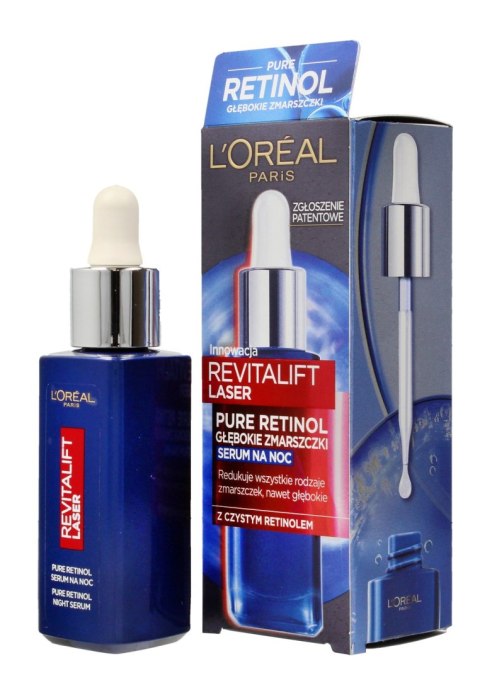L'Oréal Paris Revitalift Laser Pure Retinol serum na noc na głębokie zmarszczki 30 ml