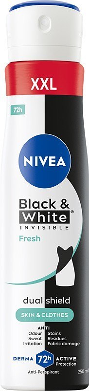 NIVEA Black & White Invisible Fresh Antyperspirant Damski w Sprayu 250 ml