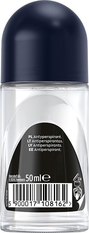 Nivea Black & White Invisible Antyperspirant w Kulce Fresh Roll-on Kulka dla Mężczyzn 50 ml