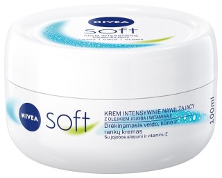 Nivea Soft krem intensywnie nawilżający z olejkiem jojoba i witaminą E 100 ml