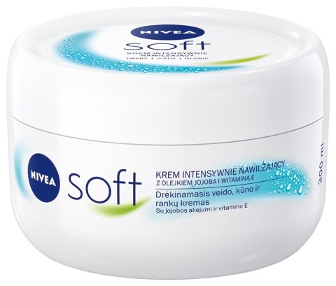 Nivea Soft krem intensywnie nawilżający z olejkiem jojoba i witaminą E 300 ml