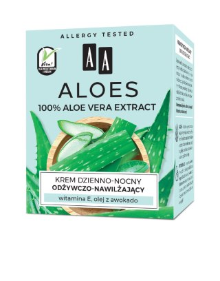 AA Aloes 100% krem dzienno-nocny odżywczo nawilżający 50 ml
