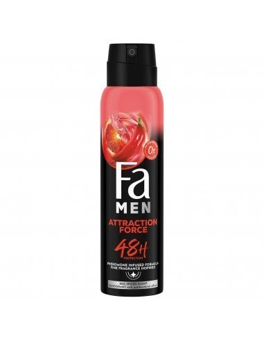 FA MEN Attraction Force 48H Dezodorant Męski w Sprayu 150 ml