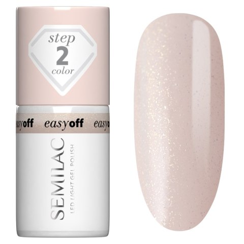 Semilac Easy Off lakier hybrydowy LED Light L03 Milky Dust 7 ml
