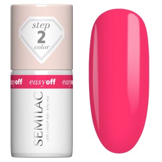 Semilac Easy Off lakier hybrydowy LED Light L25 Neon Pink 7 ml