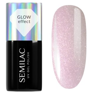 Semilac lakier hybrydowy Cream Pink Glow 7 ml