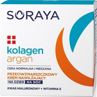 Soraya Kolagen Argan krem nawilżający przeciwzmarszczkowy na dzień i noc 50 ml