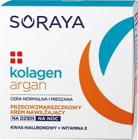 Soraya Kolagen Argan krem nawilżający przeciwzmarszczkowy na dzień i noc 50 ml