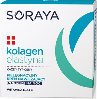 Soraya Kolagen Elastyna Pielęgnacyjny krem nawilżający na dzień i noc 50 ml