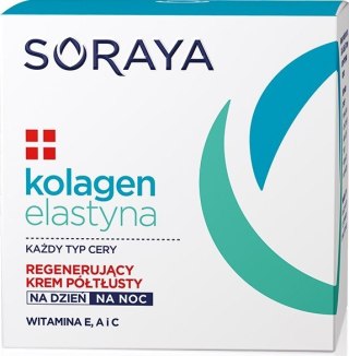 Soraya Kolagen Elastyna regenerujący krem półtłusty na dzień i noc 50 ml
