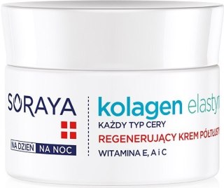 Soraya Kolagen Elastyna regenerujący krem półtłusty na dzień i noc 50 ml