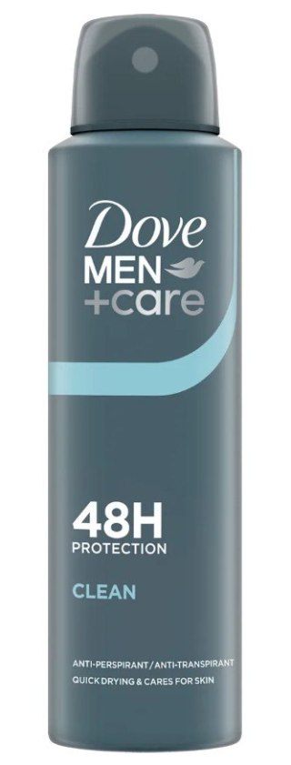 Dove MEN+Care Clean 48H Antyperspirant dla Mężczyzn w Sprayu 150 ml