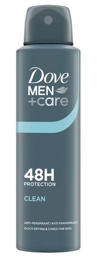 Dove MEN+Care Clean 48H Antyperspirant dla Mężczyzn w Sprayu 150 ml