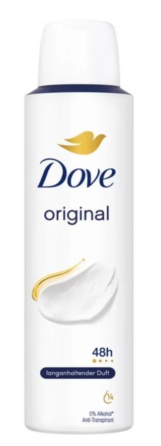 Dove Original Antyperspirant Damski w Sprayu 150 ml