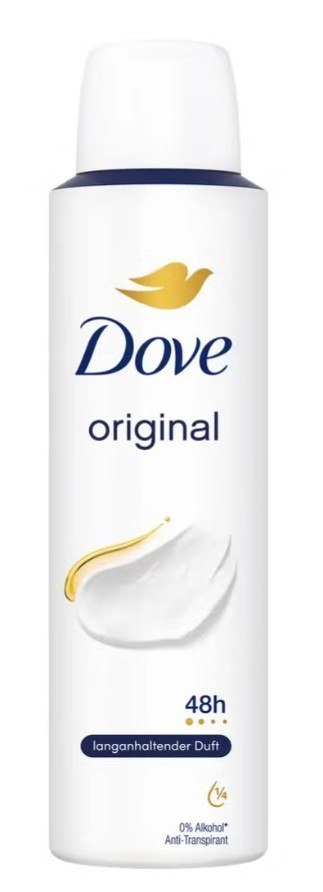 Dove Original Antyperspirant Damski w Sprayu 150 ml