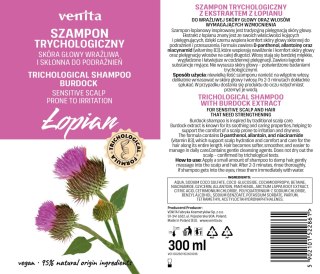 Venita szampon trychologiczny - łopian 300 ml