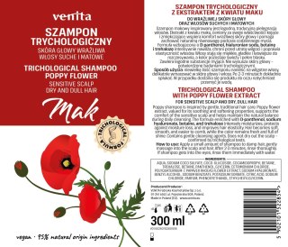 Venita szampon trychologiczny - Mak 300 ml