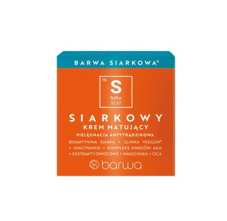 Barwa Siarkowa krem matujący do twarzy 50 ml