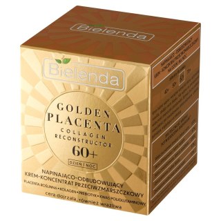 Bielenda GOLDEN PLACENTA 60+ Napinająco odbudowujący krem-koncentrat przeciwzmarszczkowy na dzień i noc 50 ml
