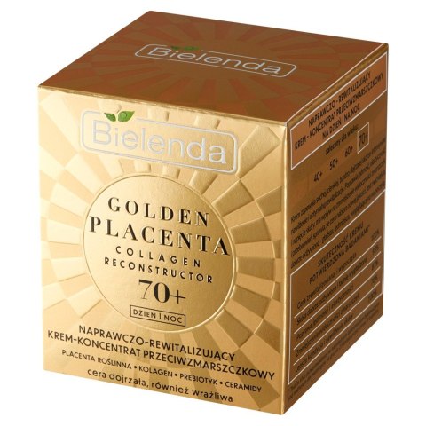 Bielenda GOLDEN PLACENTA 70+ Naprawczo Rewitalizujący krem-koncentrat przeciwzmarszczkowy na dzień i noc 50 ml