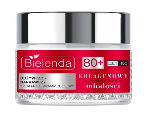 Bielenda Kolagenowy Stymulator Młodości odżywczo - naprawczy krem przeciwzmarszczkowy 80+ 50 ml
