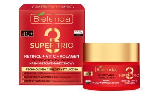 Bielenda SUPER TRIO 40+ intensywnie nawilżający krem przeciwzmarszczkowy 50 ml