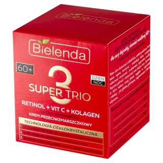 Bielenda SUPER TRIO 60+ ultra naprawczy krem przeciwzmarszczkowy 50 ml