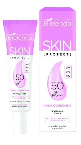 Bielenda Skin Protect krem ochronny SPF 50 nawilżająco-kojący 40 ml