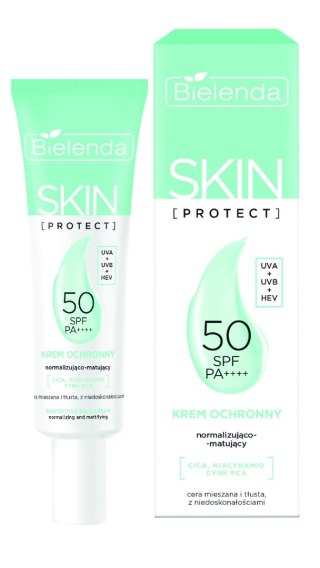 Bielenda Skin Protect krem ochronny SPF 50 normalizująco-matujący 40 ml