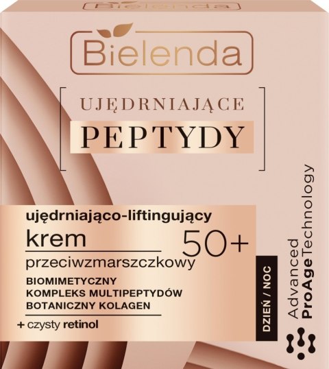 Bielenda ujędrniające PEPTYDY 50+ ujędrniająco-liftingujący krem przeciwzmarszczkowy 50 ml
