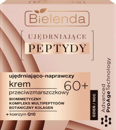 Bielenda ujędrniające PEPTYDY 60+ ujędrniająco-naprawczy krem przeciwzmarszczkowy 50 ml