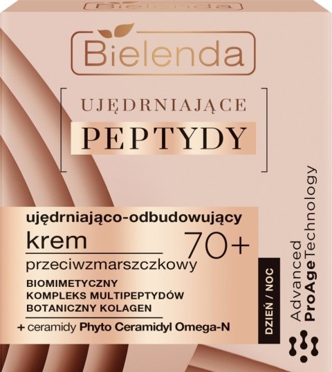 Bielenda ujędrniające PEPTYDY 70+ ujędrniająco-odbudowujący krem przeciwzmarszczkowy 50 ml